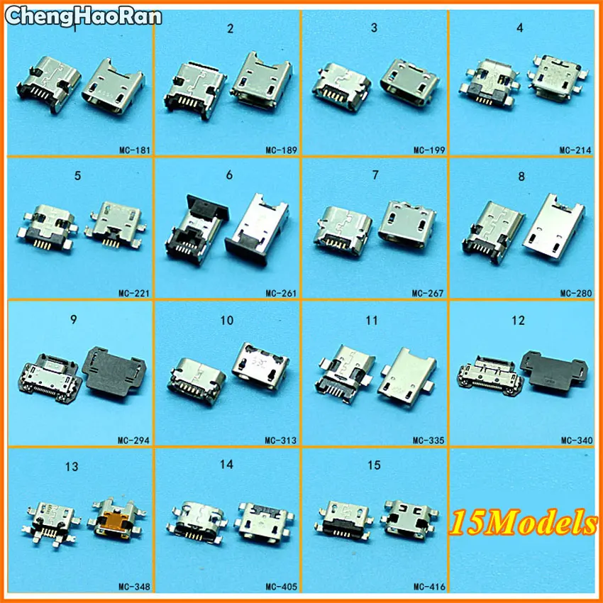 ChengHaoRan Micro USB Jack Charging Socket Port Connector for ASUS K012 K013 fonepad7 ME170CG Memo Pad FHD 10 K001 ME103 ME370