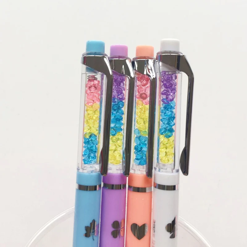 2X Elegant Rainbow Colorful Diamond Automatic Mechanical Pencil 0.7mm