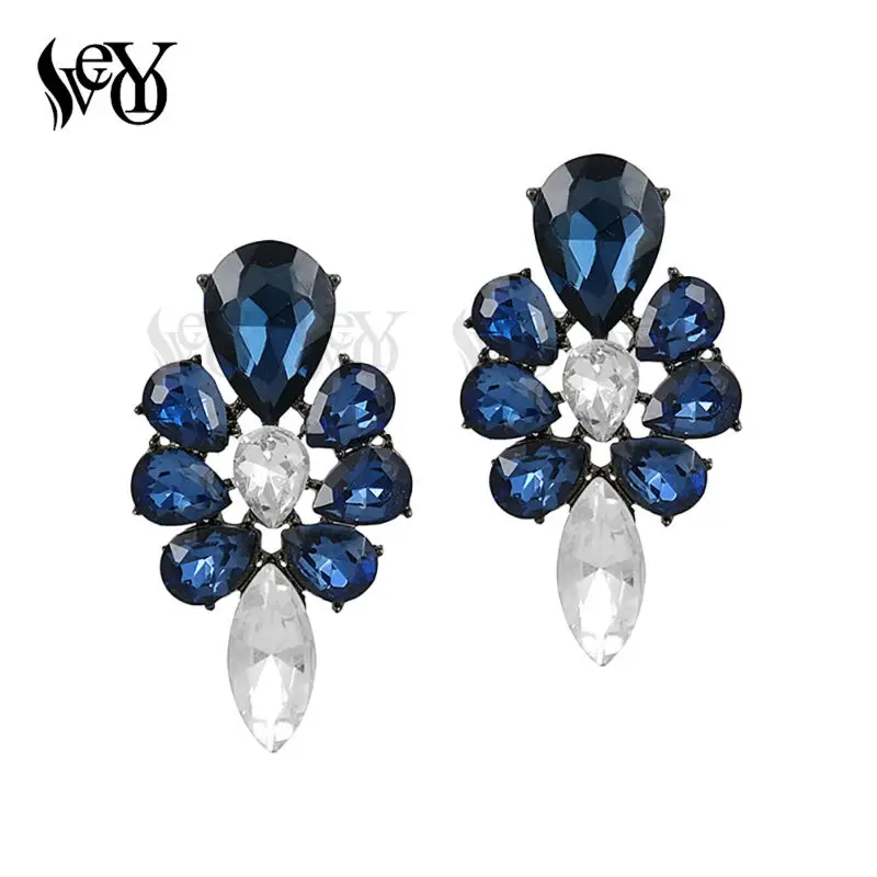 VEYO Crystal Earrings Stud Earring For Woman Trendy Zinc Alloy High Quality