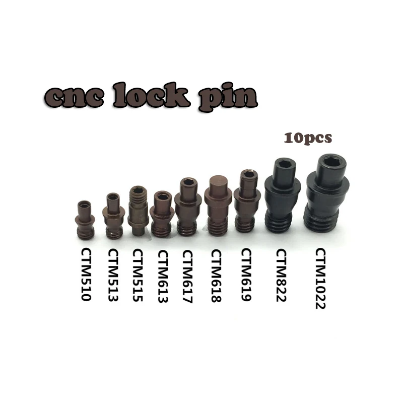 10pcs CTM510 CTM513 CTM515 CTM613 CTM617 CTM618 CTM619 CTM822 Lock pin CNC lathe Tools Center Pin Arbor Accessories Screw Pins