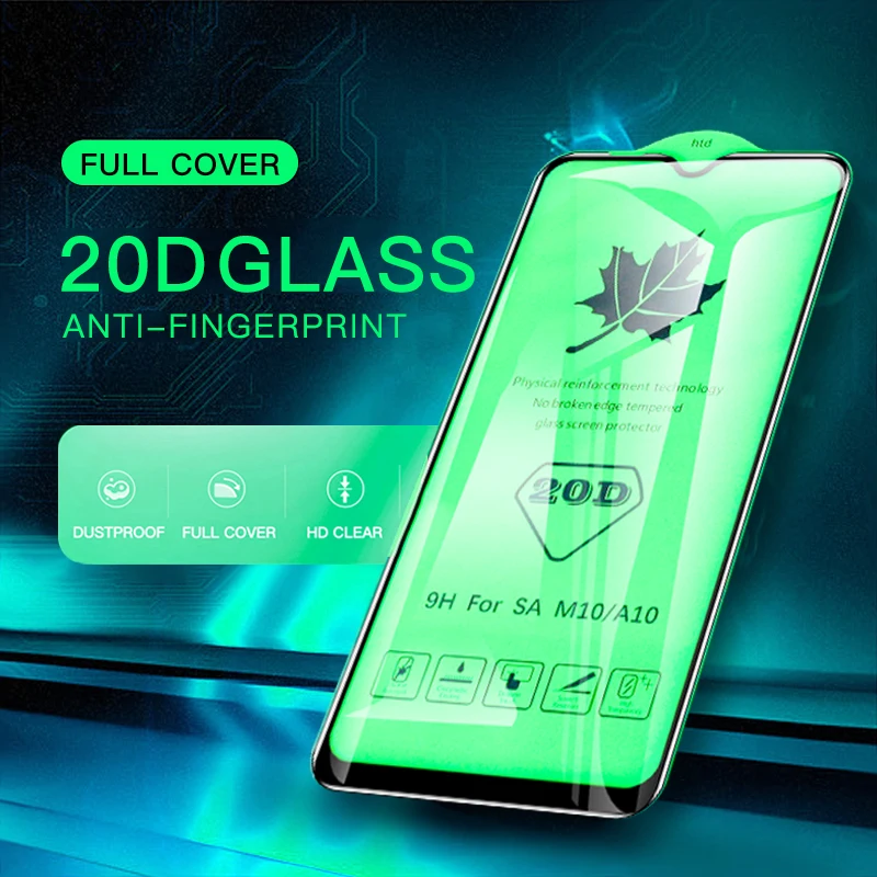 20D Tempered Glass On For Samsung Galaxy A30 A50 A10 A20 A40 A70 Screen Protector For Samsung M10 M20 M30 Protective Glass Film