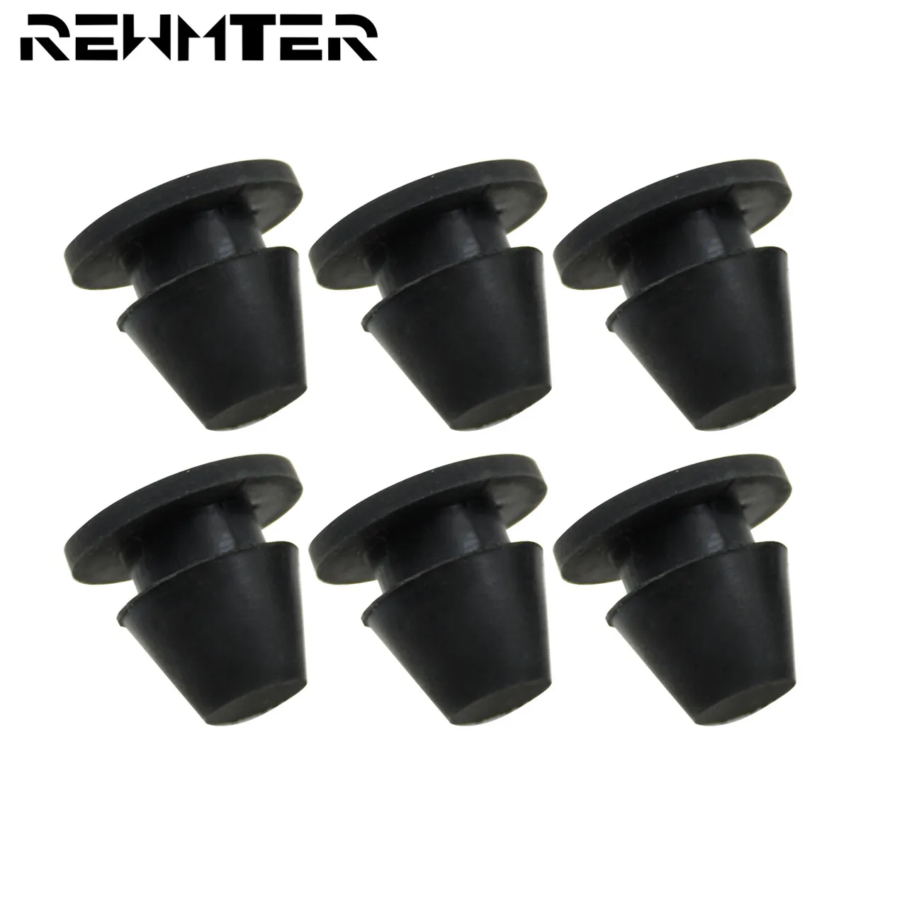 Motorbike 6Pcs Rubber Side Cover Grommets Black For Harley Touring FLHR FLHX  FLTRX FLHT Street Glide Road King 2008-2019