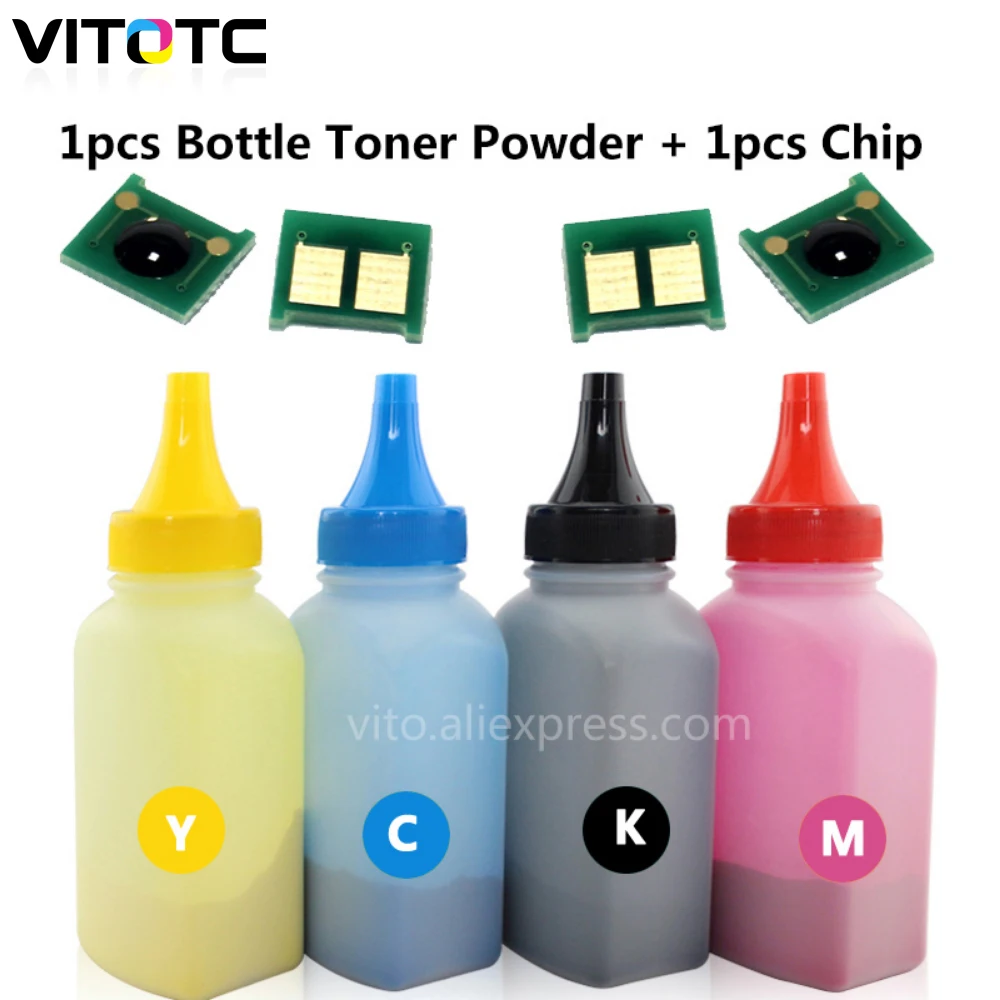 1pc Color Toner Powder Compatible For HP LaserJet M176 M176n M177 M177fw Toner 130A CF350A CF351A CF352A CF353A With Reset Chips