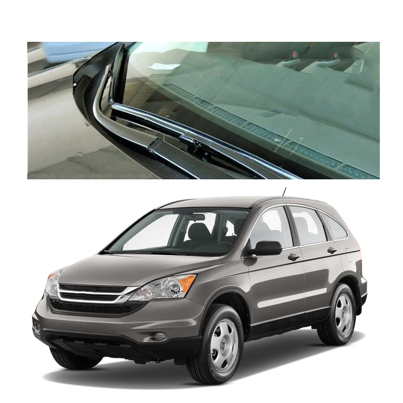 Xukey 26\'\' 17\'\' 14\'\' Windshield Windscreen Wiper Blades For Honda CRV CR-V 2007 2008 2009 2010 2011 3 Section Front Rear Wiper