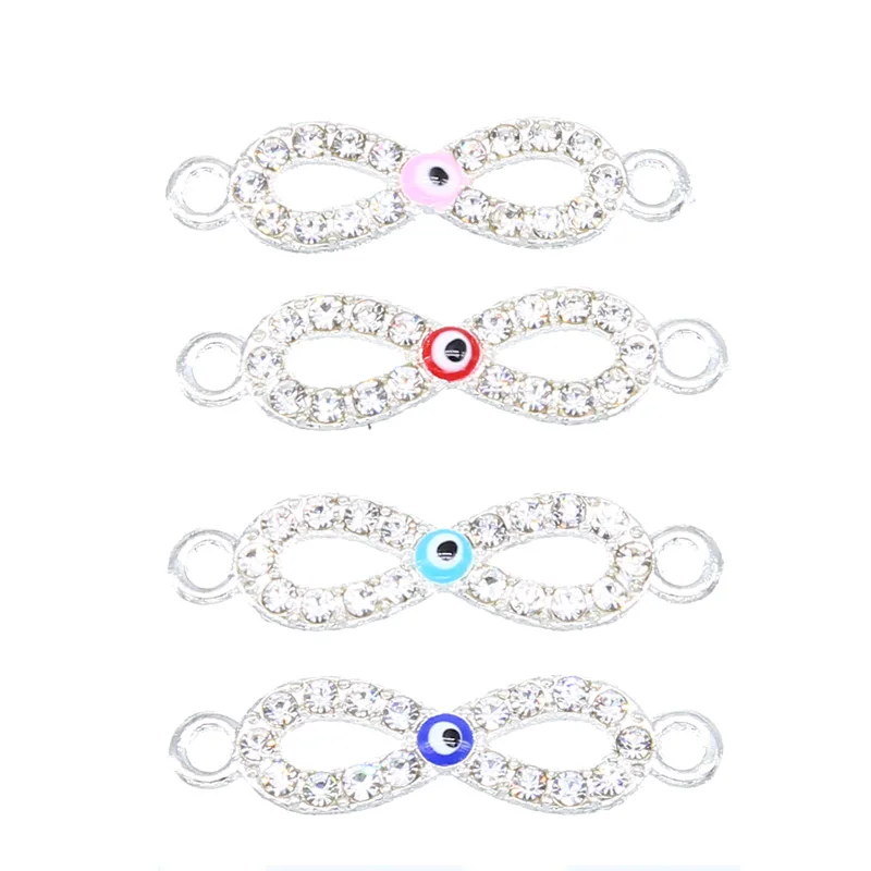 Pendentif œil maléfique porte-bonheur, 16 types de mauvais yeux, accessoires de bijoux à bricoler soi-même, collier à breloques, connecteur de