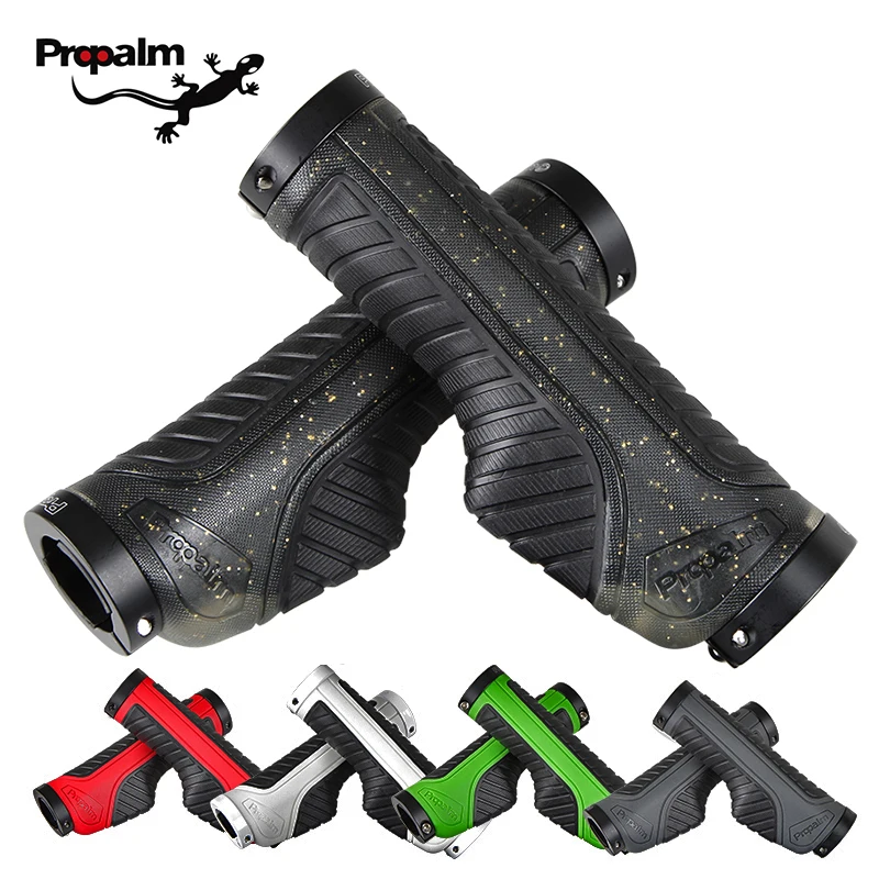 Propalm 1940EP MTB PU Grips Bicycle Lockable Handlebar Grip Cycling Two Side Lock Road Bike Anti-skid Shockproof Handle Grips