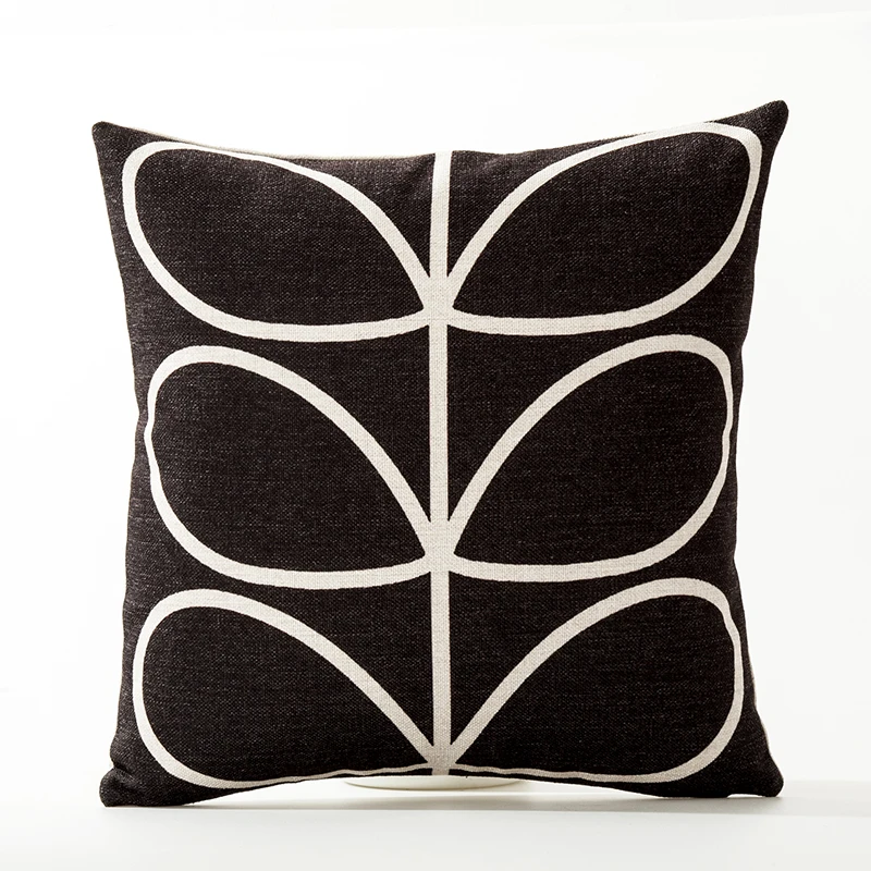 Modern Geometric Flower Pillow Cover Solid Yellow Red Floral Petals Cushion  Home Decorative  Sofa Pillowcase