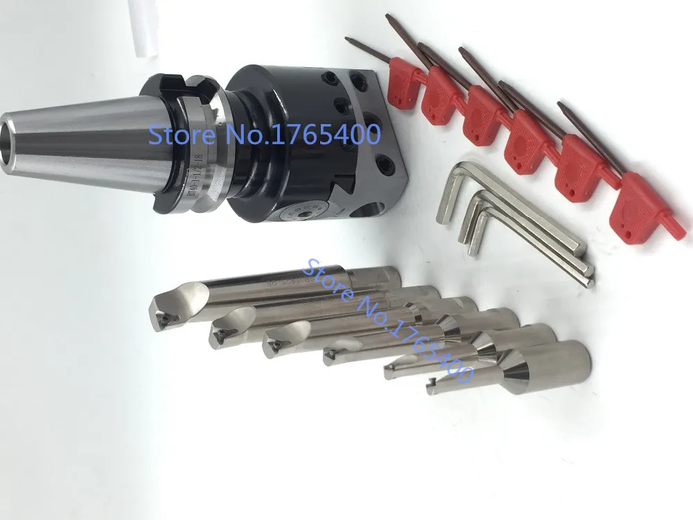 New BT30 M12 arbor F1 -12 50mm boring head & shank 12mm 6pcs borng bars + 10pcs carbide inserts