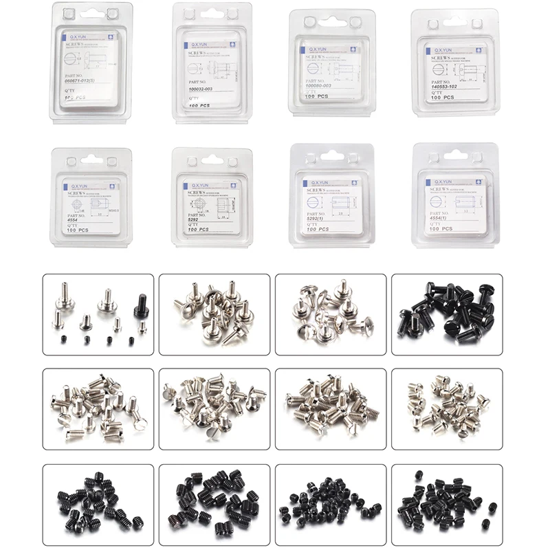 100pcs Sewing machine screw brother  pegasus siruba kansai singer typical needle plate /feed dog/presser foot screw .....