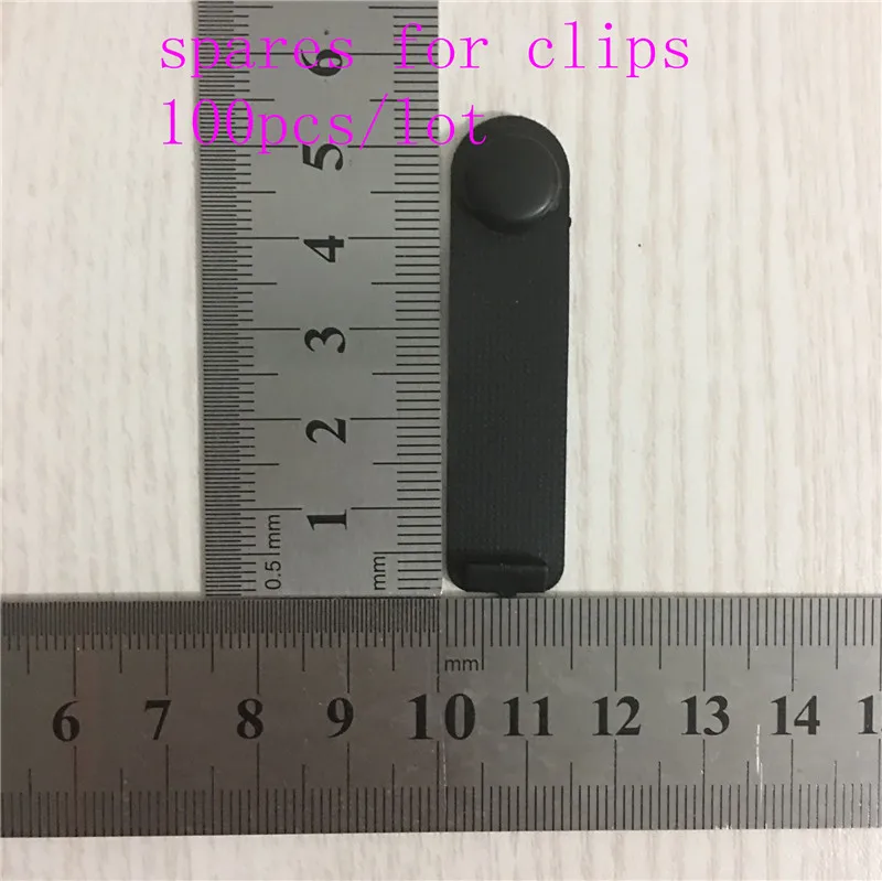 (100 pieces/lot)  52mm*14mm Black  Plastic white clear for garter clips spares