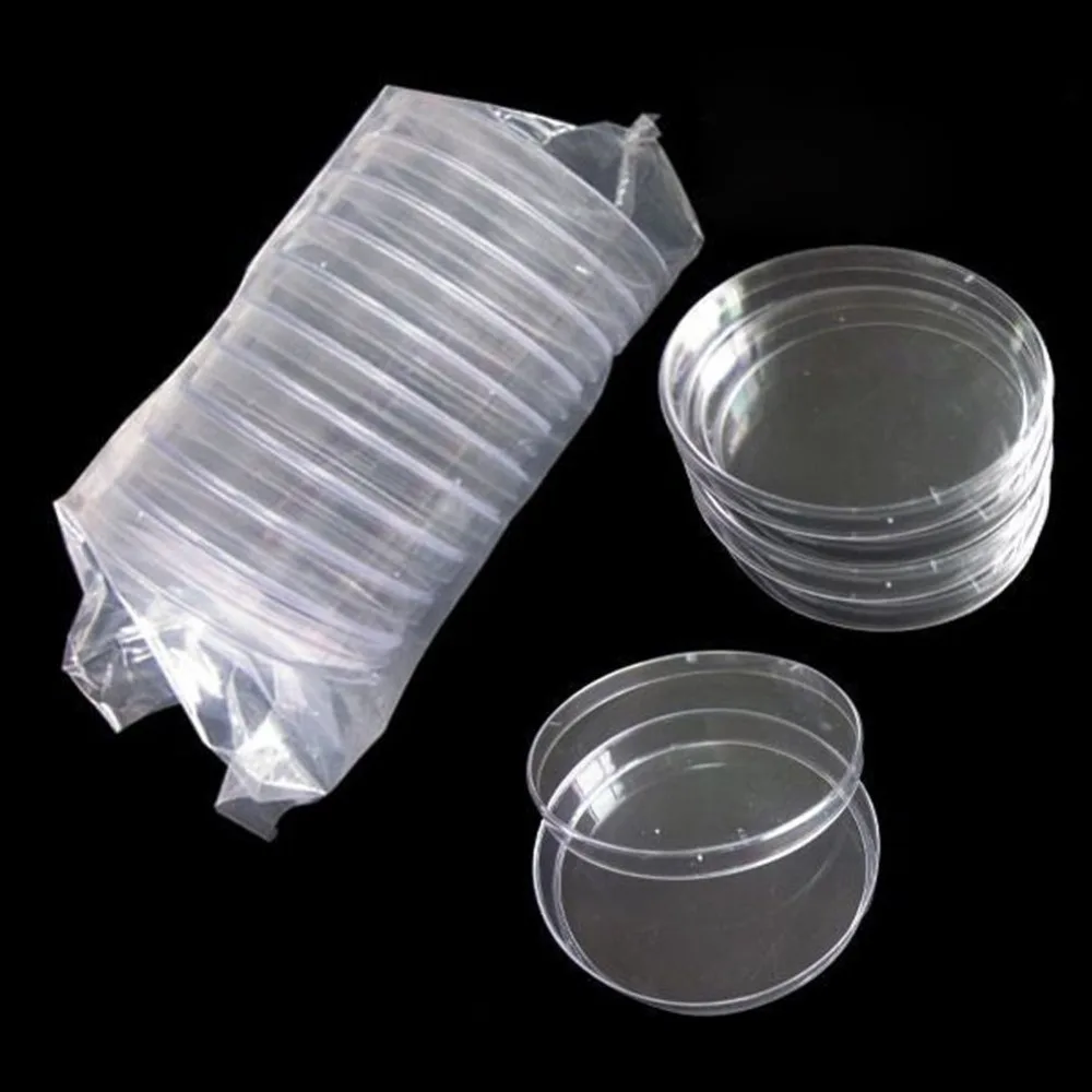 Analyze en laboratoire plastique polystyrène jetable boîtes de pétri 1-70mm, stérile, 10 pièces/paquet!