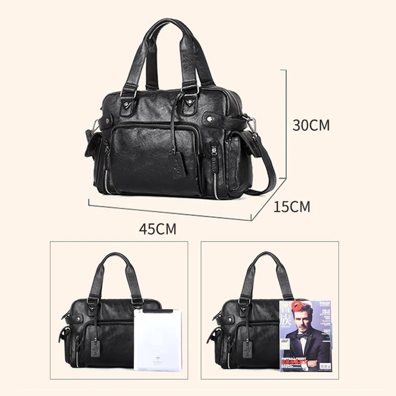 Marke Designer Reisetasche Leder Handtaschen männer Casual Tote Für Männer Große-Kapazität Tragbare Schulter Taschen Große Paket XA214ZC