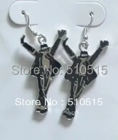 Michael Jackson Earring Pop Dancer MJ Dancing Rock Roll Stud Fashion Enamel Hot Ear Pendant Gift jewelry