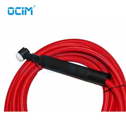 Tig Welding Torch WP9F  WP9 WP9V WP9FV 8M Red With 10-25 Euro  Connector