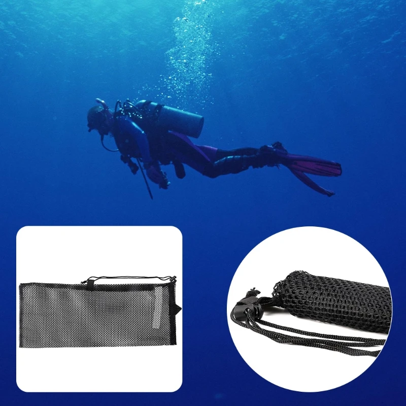 Swimming Dive Mesh Bags Fast Drying Dive Swimming Storage Mesh Bag Scuba Snorkel Gear Goggles Handbag dropshipping