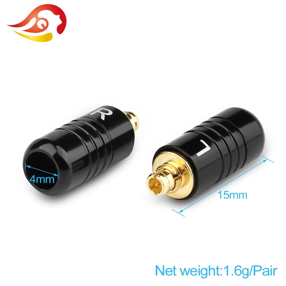 QYFANG 1 Pair Aluminum Case MMCX Earphone DIY Custom Pin Headphone Splice Adapter For Audio UE900 se215 se315 se425 se535 Se846