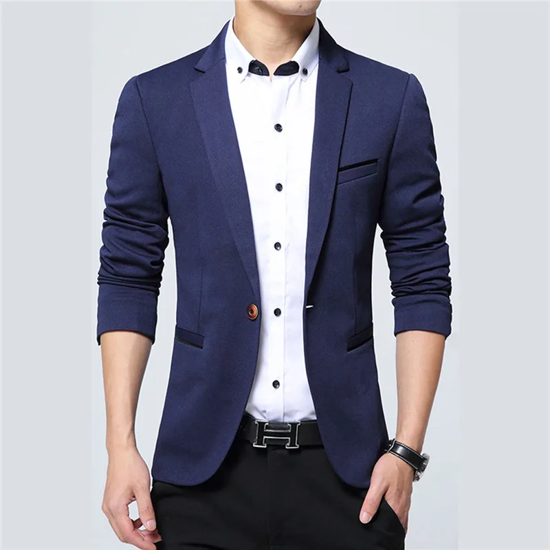 VERSMA Fashion Causal Men Blazer Suit Jacket Men Christmas Red Blazer Designs Stylish Male Suits Blazers Mens Jackets Party Wear image 3
