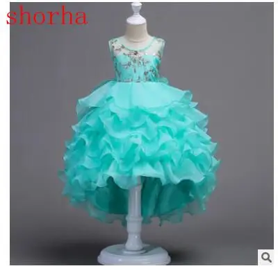 

New fashion Girls Princess Summer autumn Dresses Kids Costume Clothing Children Trailing princess dress Sequins Party Dresses