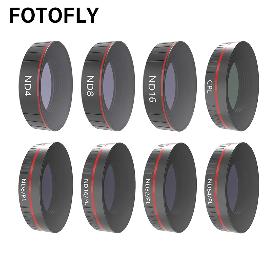 For DJI Osmo Action Camera Lens Filter UV/CPL Polarizing/ND 4 8 16 32 64 1000 Filters Set For Osmo Action Lenses Accessories