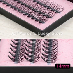 L1620 8MM 10MM 12MM 14MM Individual False Eyelashes Black Curled Fake Eye Lashes Makeup Eyelash Extension Tool