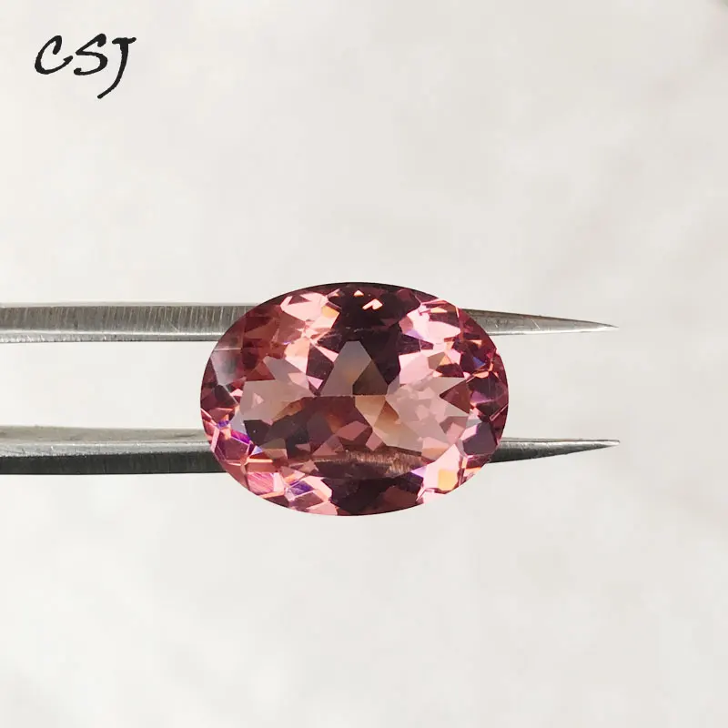 CSJ Created Diaspore Zultanite Oval Cut Loose Gemstone Sultanite For Diy Fine Jewelry 925 Silver Mounting Color Change Stone