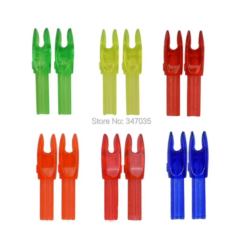 100pcs Plastic Arrow Nock Shaft Accessories Hunting Shooting Archery Bow Outdoor different Color Nock