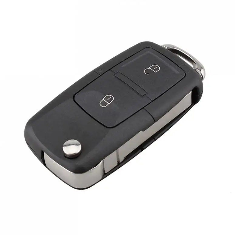 Chave de carro flip sem cortes 434mhz, chave remota dobrável com chip id48 1j0 959 753 ag para vw beetle bora golf passat polo transporter t5