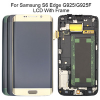 For Samsung Galaxy S6 Edge G925 G925I G925F LCD Display Touch Screen Digitizer Assembly Replacement For Samsung S6 Edge LCD