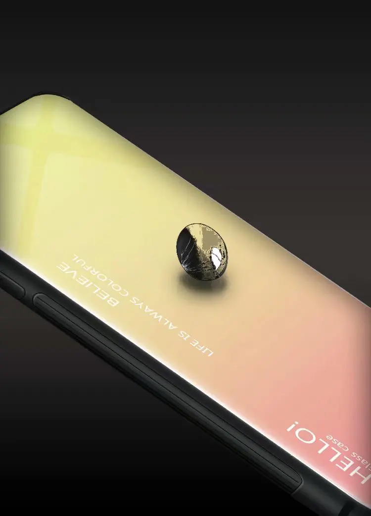 For Xiaomi Mi Max 3 Case Luxury Hard Tempered Glass Fashion Gradient Protective Back Cover case For xiaomi mi max3 phone shell