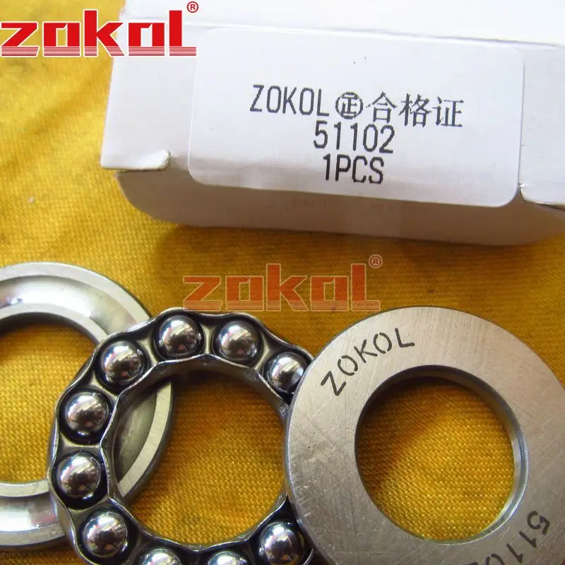 ZOKOL 51102  Thrust Ball Bearing 8102 15*28*9mm