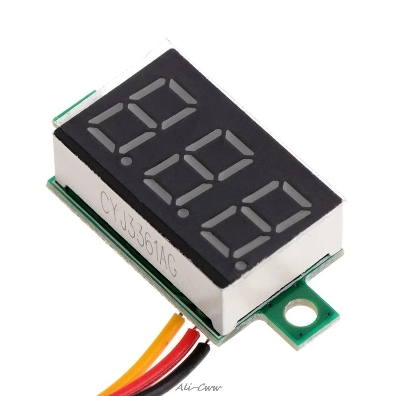 Mini 0.36 inch DC 0-100v 3 bits Digital Red LED Display Panel Voltage Meter Voltmeter tester