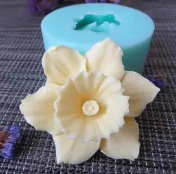 PRZY HC0089 Silica gel 3D molds flowers silicone soap mold flower candle aroma mould soap making moulds resin clay molds