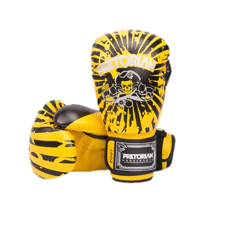 PU Boxing Gloves Leather Venomous Head Muay Thai Taekwondo Boxe Punch Pretorian MMA Training KickBoxing Gloves sanda boks