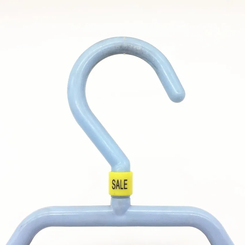 

100 pcs/Bag Plastic Size Markers Ring for Hangers Assorted Pre-Printed Hanger Size Marker Sizes Colors XS-5XL