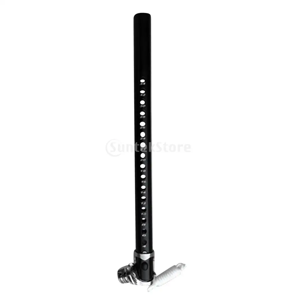 Windsurfing Windsurf Aluminum Extension Quick Release Skinny Mast Extension with Sliding Collar & Rope Adjustable 34cm Black