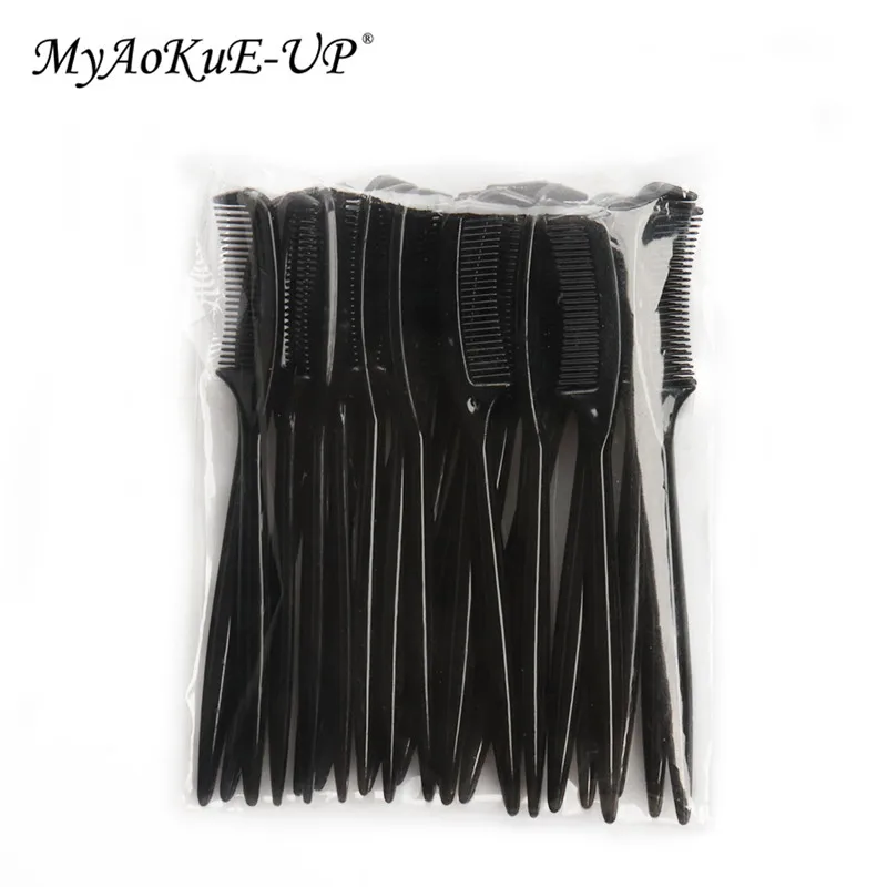 25 Pcs/pack Eyebrow Comb Makeup Brushes Eyelash Extension Mini Comb Portable Cosmetics Tools for Women Best Gift