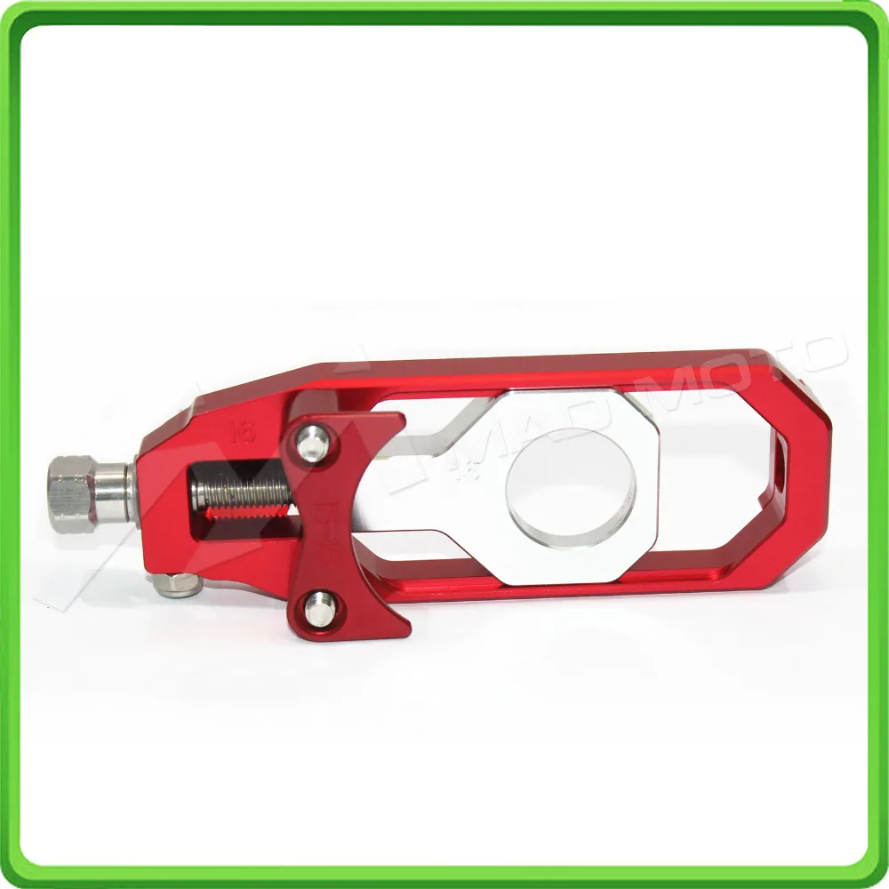 Motorcycle Chain Tensioner Adjuster fit for APRILIA RSV4 2009 2010 2011 2012 2013 2014 Red & Silver