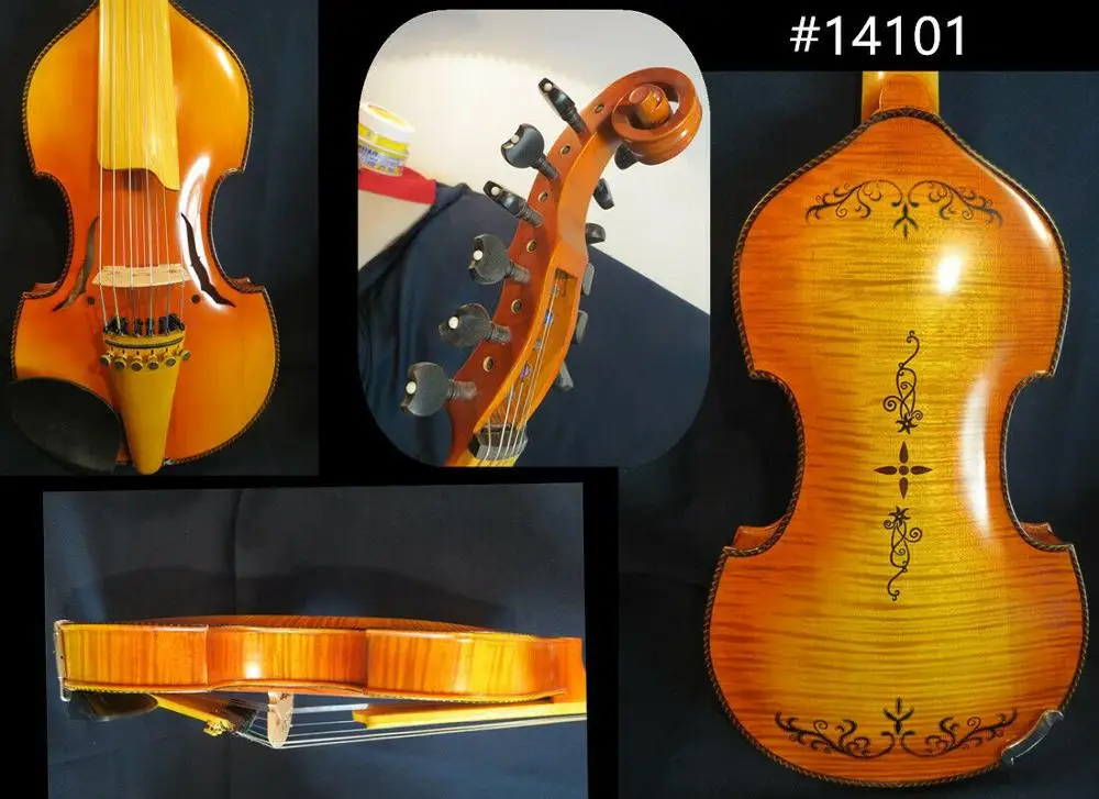 

Baroque style SONG master 6x6 strings 14" Viola d'Amore ,carving back #14101