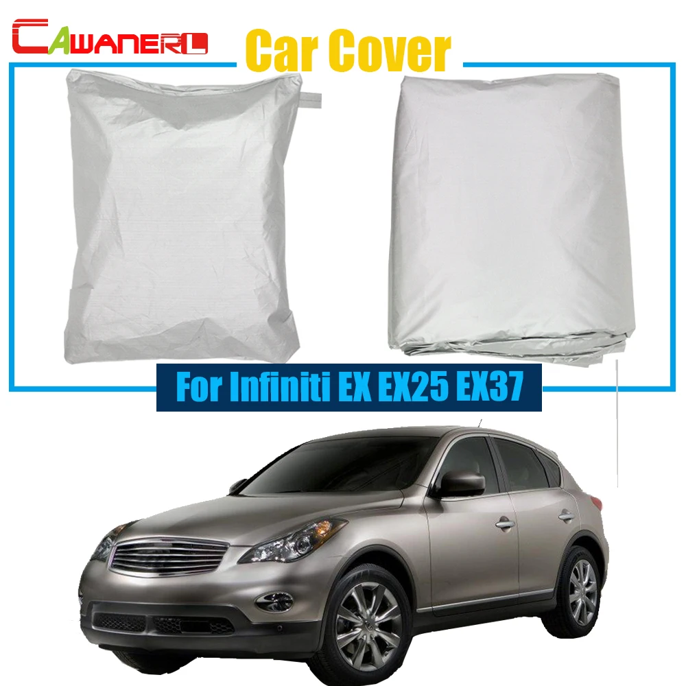 

Cawanerl Outdoor Car Cover Snow Rain Sun Resistant Protector UV Anti Cover For Infiniti EX Series EX25 EX37