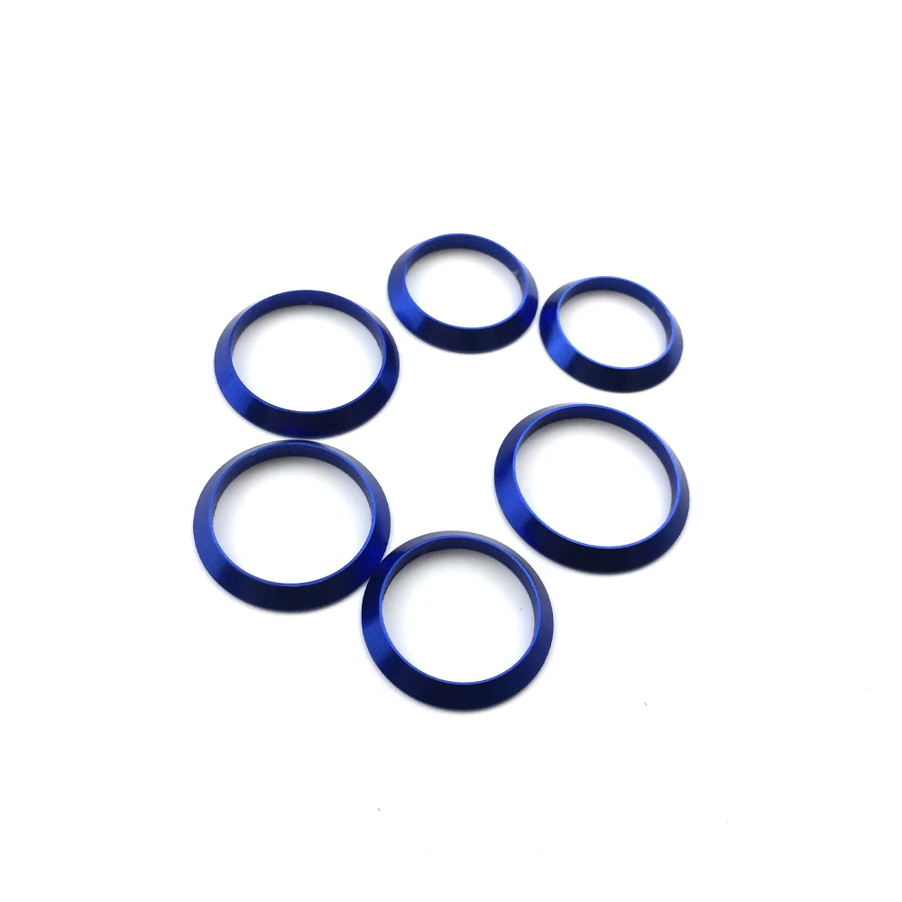 NooNRoo Dekorative ring Trim ring für angelrute wicklung überprüfen DIY Angelrute aluminium teil Reparatur komponenten mix größe