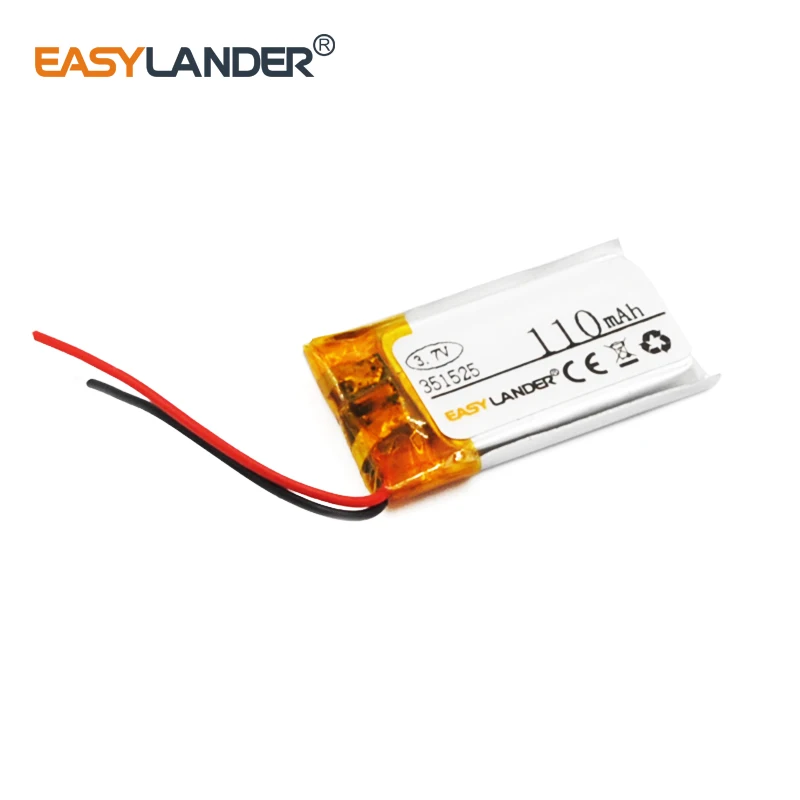 3,7 В 110 мАч 351525 литий-полимерный литий-ионный аккумулятор для MP3/MP4/MP5 игровой плеер мышь GPS PSP Lampe динамик 351424