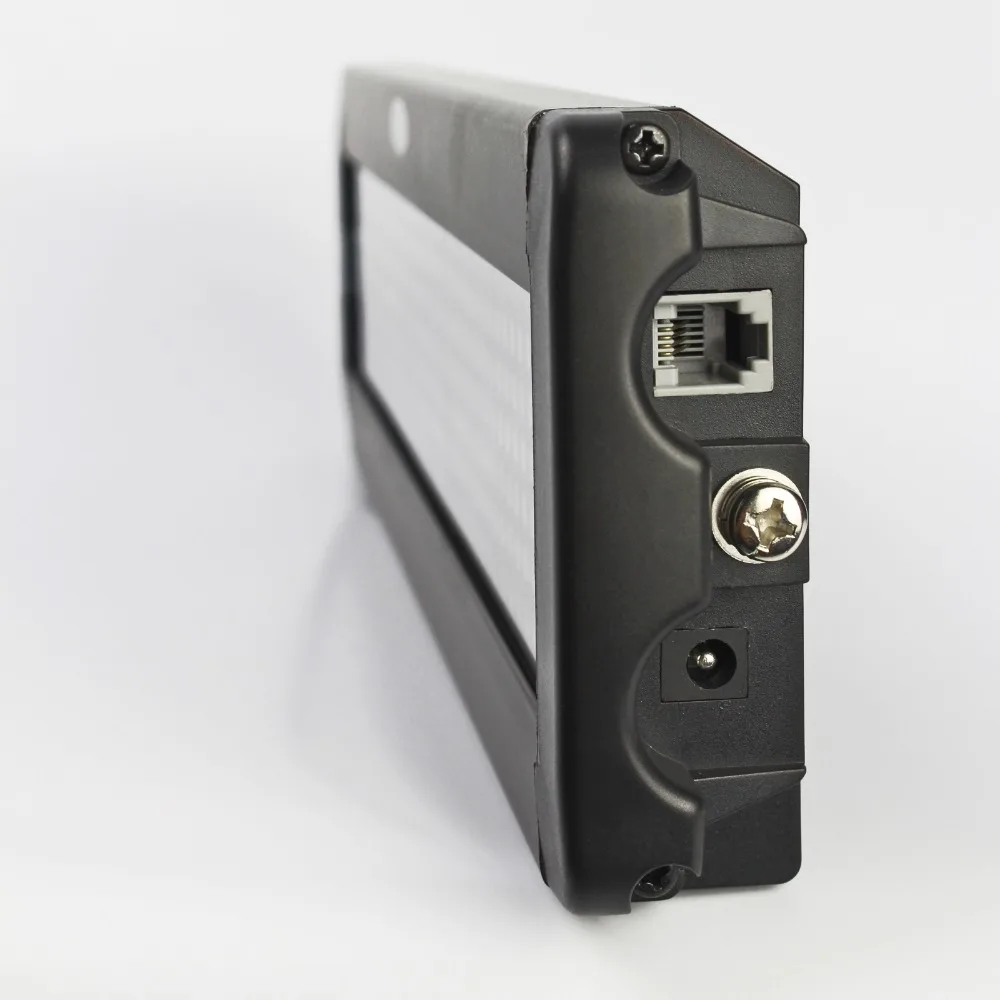 Placa de mensagens programável, quadro de mensagens com interface rs232 de 26x4 polegadas, 7x80 pixels led para negócios, carro, loja