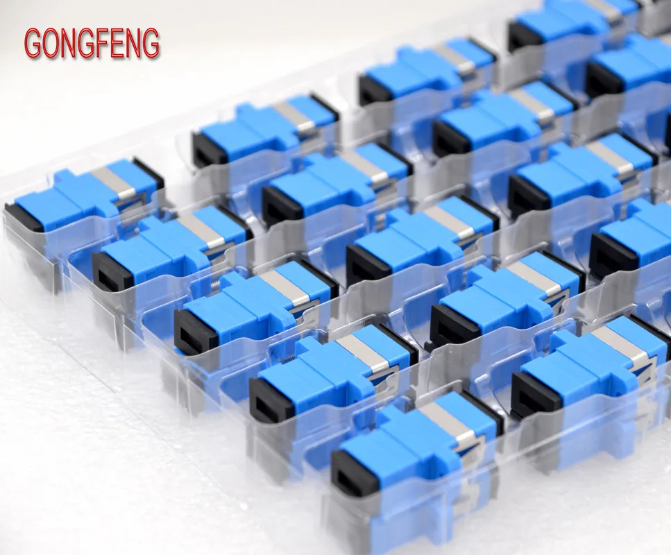 

GONGFENG 300pcs HOT SELL New Connector SC/UPC APC Fiber Optical Flange Coupler Simplex SC-SC Adapter Special Wholesale