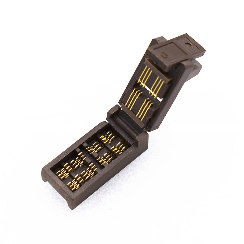 SOT23-6L-1.3 Burn in socket pin pitch 0.95mm IC body size 1.3mm clamshell test programming adapter Kelivn burn in socket