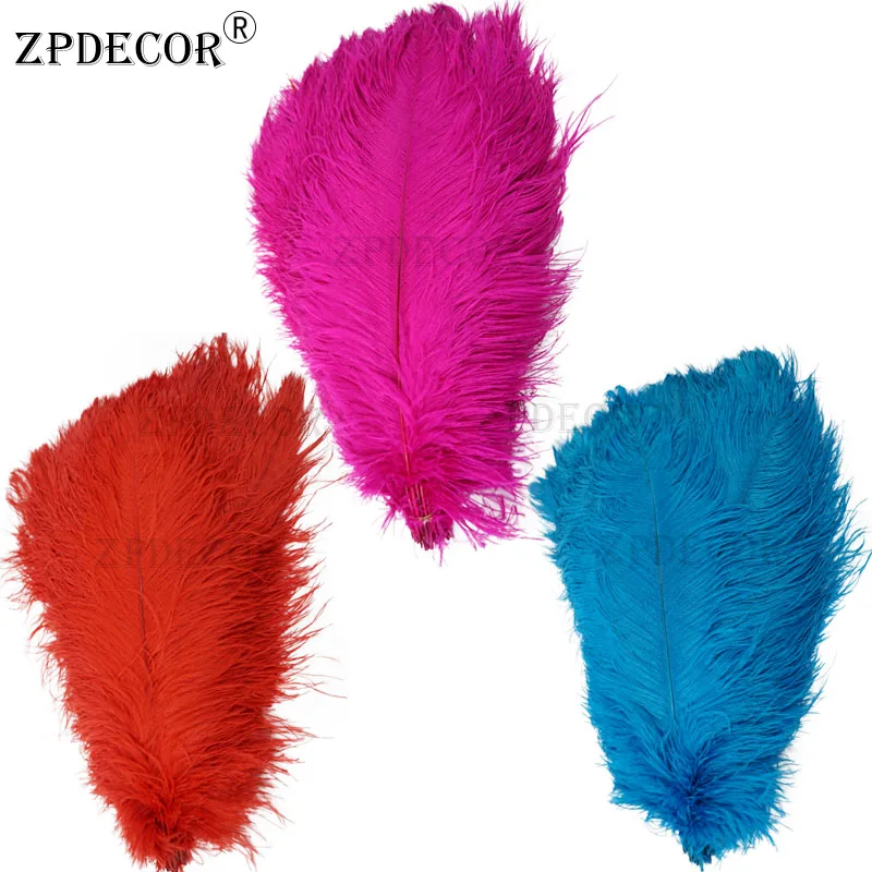 ZPDECOR Feather 20-22 Inch 50-55 CM  Frist-Grade Ostrich Feather for Party and clothing accessories