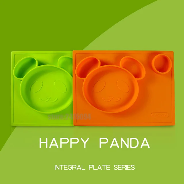 

Baby silicone training plate kids feeding tableware suction dishes set service mats placemat infant fancy dinnerware tray item