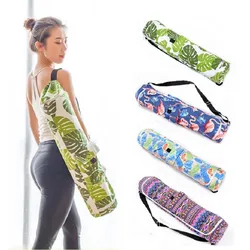 Canvas Yoga Bag with Single Shoulder Carriers, Yoga Mat Bag, Gym Mat, Backpack, Pilates Mat Case, less 6mm (Only Bag)