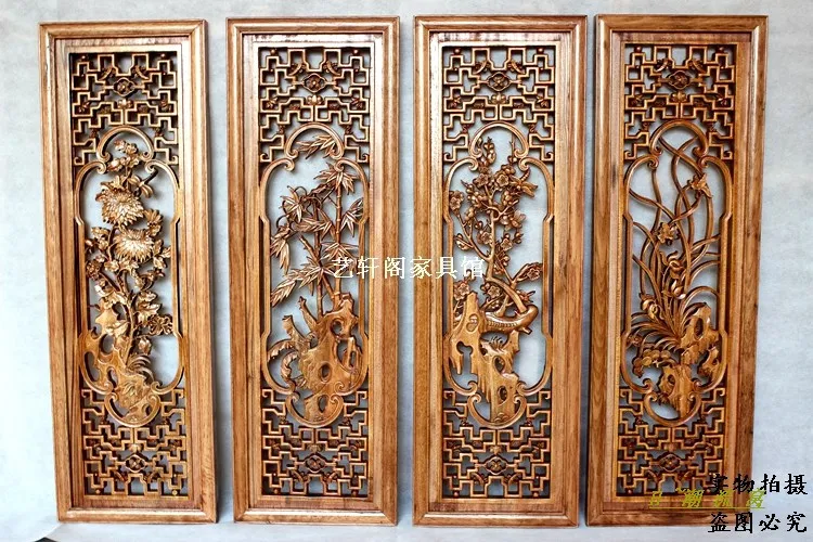 

Dongyang Ming and Qing Dynasty Classical Chinese antique wood doors and Windows partition wall hanging screen porch camphorwood