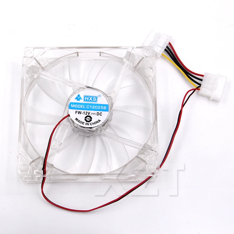 

High Quality PC computer fan 12cm with 4 led 8025 8cm silent DC 12V LED luminous chassis molex 4D plug pc fan