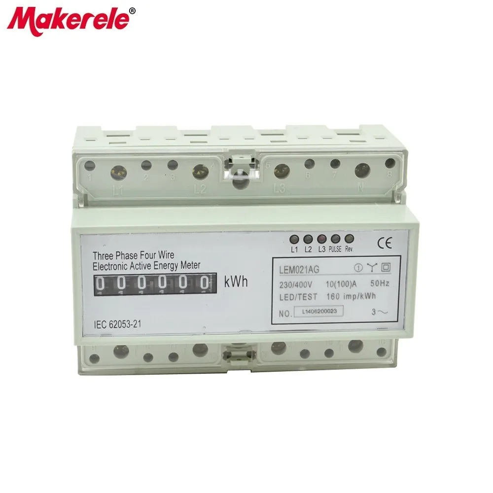 MK-LEM021AG 3 phase 4 wire energy meter connection, three phase energy meter test bench, digital energy meter